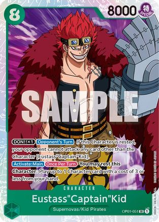 ONE PIECE TCG - Eustass"Captain"Kid OP01-051 Romance Dawn - Super Rare