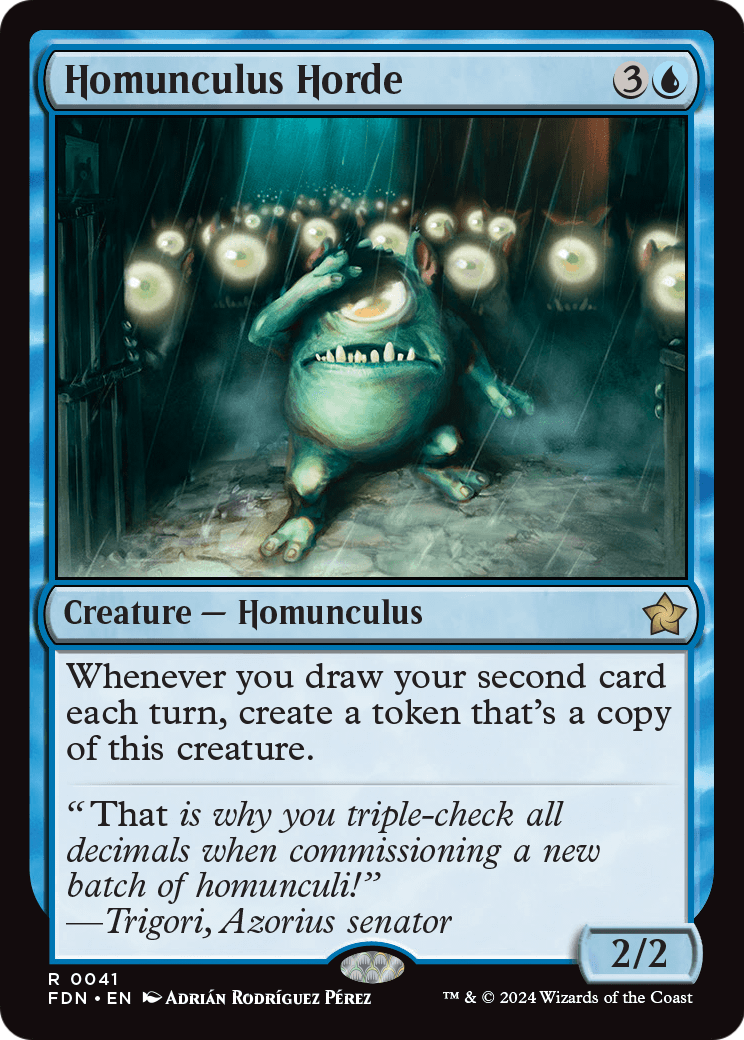 MAGIC: THE GATHERING - Homunculus Horde (FDN-041) - Foundations Foil