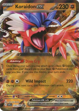 POKEMON TCG - Koraidon ex 125/198 SV01 Scarlet & Violet Base Set - Double Rare
