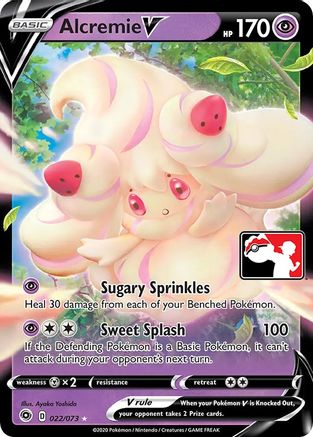POKEMON TCG - Alcremie V/073 Prize Pack Series Cards - Ultra Rare