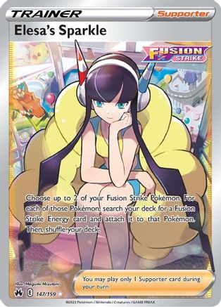 POKEMON TCG - Elesa's Sparkle (Full Art) 147/159 Crown Zenith - Ultra Rare