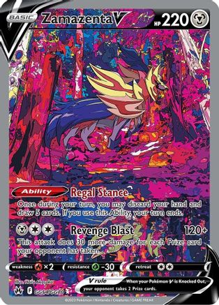 POKEMON TCG - Zamazenta V GG54/GG70 Crown Zenith Galarian Gallery - Ultra Rare