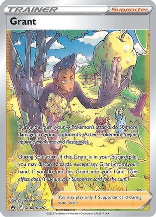 POKEMON TCG - Grant GG62/GG70 Crown Zenith Galarian Gallery - Ultra Rare
