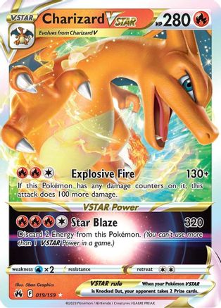 POKEMON TCG - Charizard VSTAR 019/159 Crown Zenith - Ultra Rare