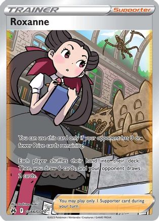 POKEMON TCG - Roxanne GG66/GG70 Crown Zenith Galarian Gallery - Ultra Rare