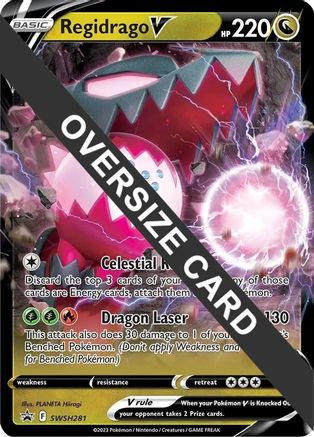 POKEMON TCG - Regidrago V - SWSH281 Jumbo Cards - Promo