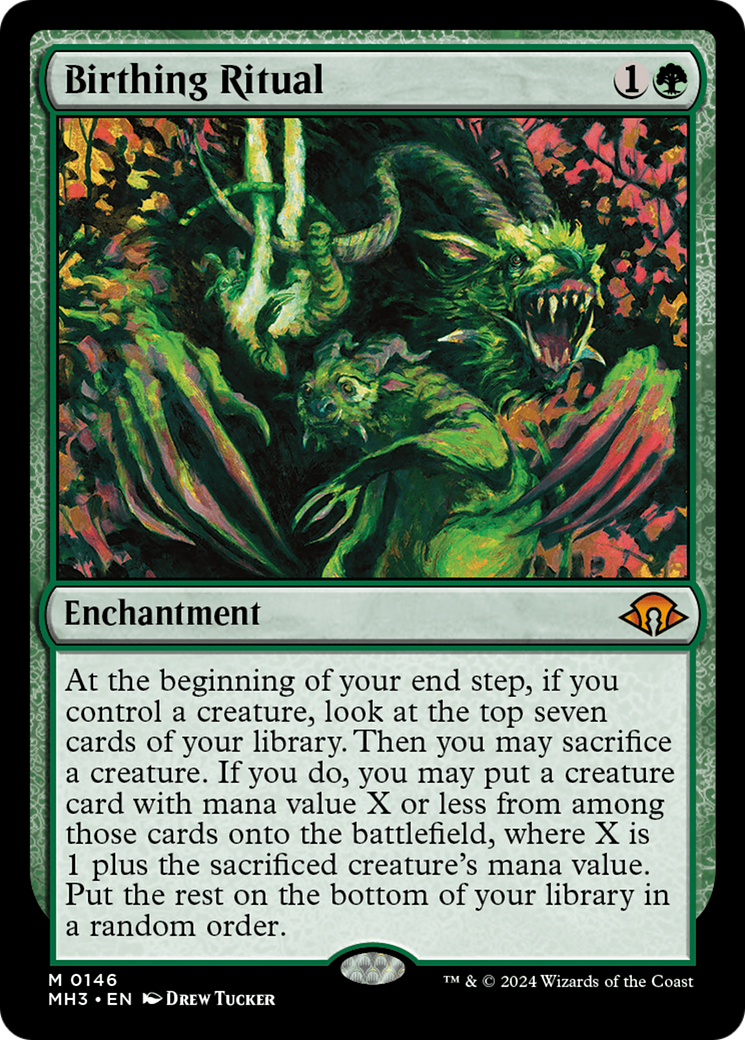 MAGIC: THE GATHERING - Birthing Ritual (MH3-146) - Modern Horizons 3 Foil