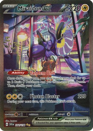 POKEMON TCG - Miraidon ex 244/198 SV01 Scarlet & Violet Base Set - Special Illustration Rare