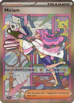 POKEMON TCG - Miriam 251/198 SV01 Scarlet & Violet Base Set - Special Illustration Rare