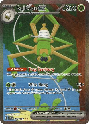POKEMON TCG - Spidops ex 243/198 SV01 Scarlet & Violet Base Set - Special Illustration Rare