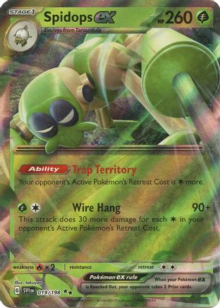 POKEMON TCG - Spidops ex 019/198 SV01 Scarlet & Violet Base Set - Double Rare