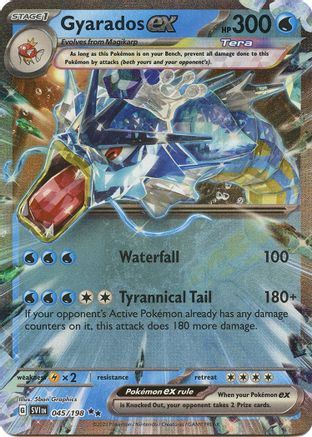 POKEMON TCG - Gyarados ex 045/198 SV01 Scarlet & Violet Base Set - Double Rare