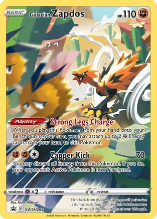POKEMON TCG - Galarian Zapdos SWSH283 SWSH Sword & Shield Promo Cards - Promo