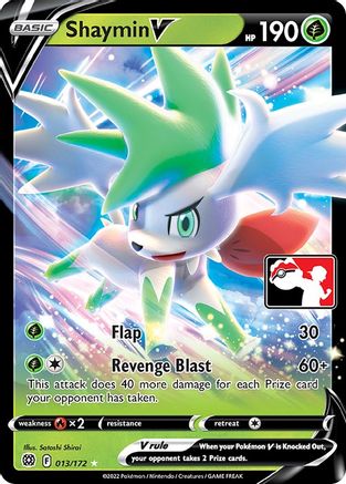POKEMON TCG - Shaymin V/172 Prize Pack Series Cards - Ultra Rare