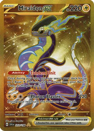 POKEMON TCG - Miraidon ex 253/198 SV01 Scarlet & Violet Base Set - Hyper Rare
