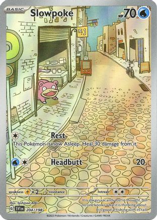 POKEMON TCG - Slowpoke 204/198 SV01 Scarlet & Violet Base Set - Illustration Rare