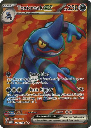 POKEMON TCG - Toxicroak ex 232/198 SV01 Scarlet & Violet Base Set - Ultra Rare