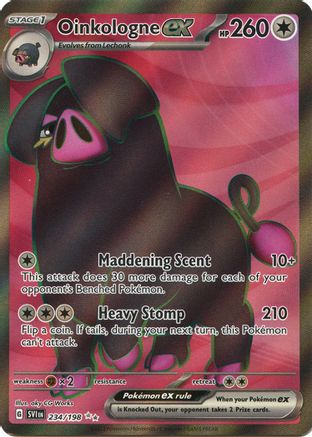 POKEMON TCG - Oinkologne ex 234/198 SV01 Scarlet & Violet Base Set - Ultra Rare