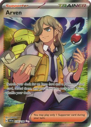 POKEMON TCG - Arven 235/198 SV01 Scarlet & Violet Base Set - Ultra Rare