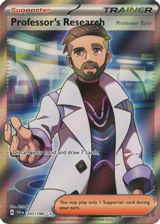 POKEMON TCG - Professor's Research 241/198 SV01 Scarlet & Violet Base Set - Ultra Rare