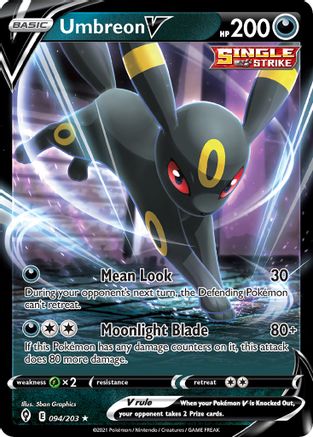 POKEMON TCG - Umbreon V 094/203 Deck Exclusives - Promo