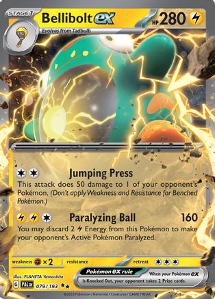 POKEMON TCG - Bellibolt ex 079/193 SV02 Paldea Evolved - Double Rare