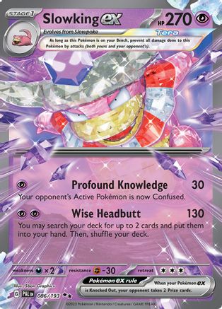 POKEMON TCG - Slowking ex 086/193 SV02 Paldea Evolved - Double Rare