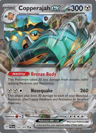 POKEMON TCG - Copperajah ex 150/193 SV02 Paldea Evolved - Double Rare