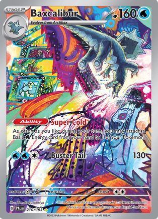 POKEMON TCG - Baxcalibur 210/193 SV02 Paldea Evolved - Illustration Rare