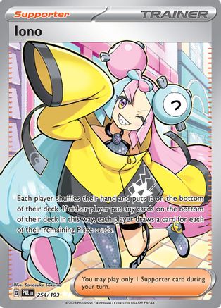 POKEMON TCG - Iono 254/193 SV02 Paldea Evolved - Ultra Rare