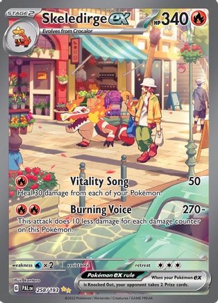 POKEMON TCG - Skeledirge ex 258/193 SV02 Paldea Evolved - Special Illustration Rare
