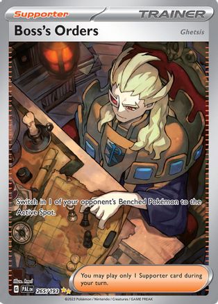 POKEMON TCG - Boss's Orders 265/193 SV02 Paldea Evolved - Special Illustration Rare