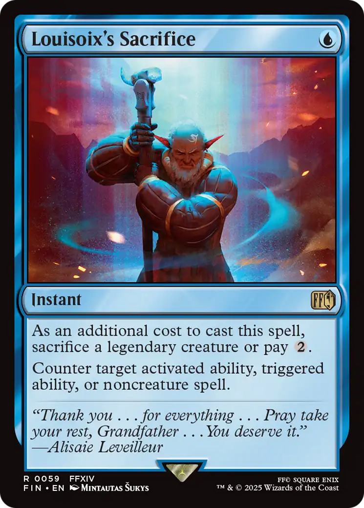 MAGIC: THE GATHERING - Louisoix's Sacrifice (FIN-059) - FINAL FANTASY Foil