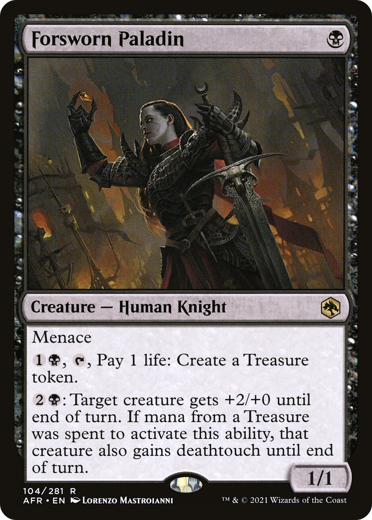 MAGIC: THE GATHERING - Forsworn Paladin (AFR-104) - Adventures in the Forgotten Realms Foil