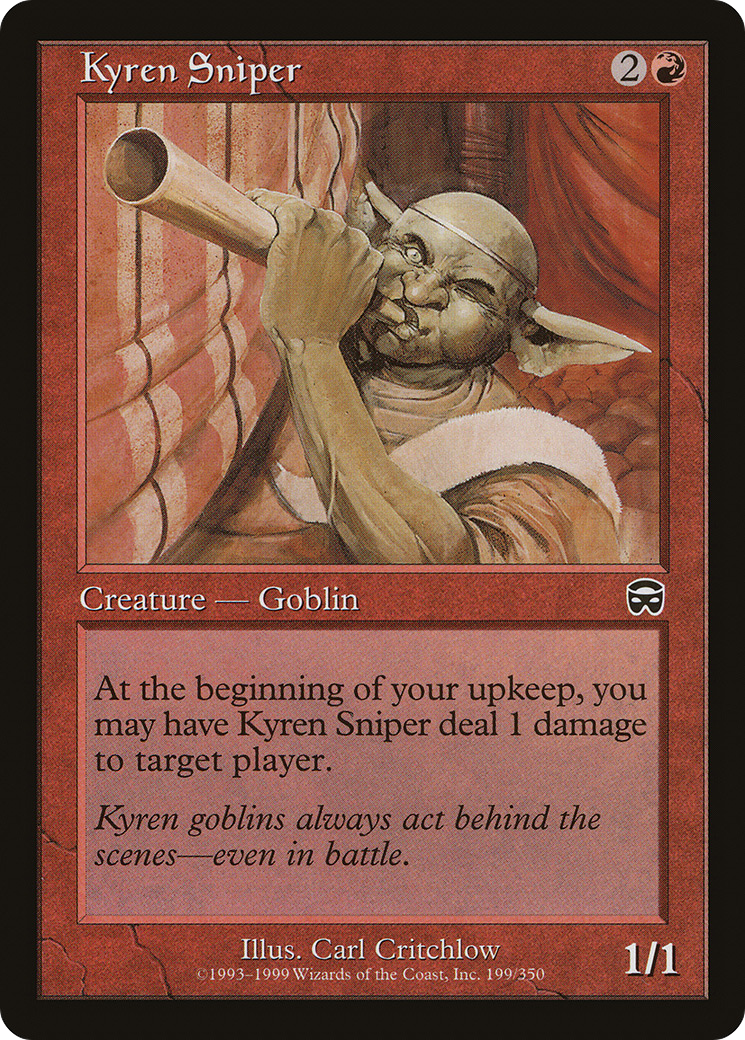MAGIC: THE GATHERING - Kyren Sniper (MMQ-199) - Mercadian Masques Foil