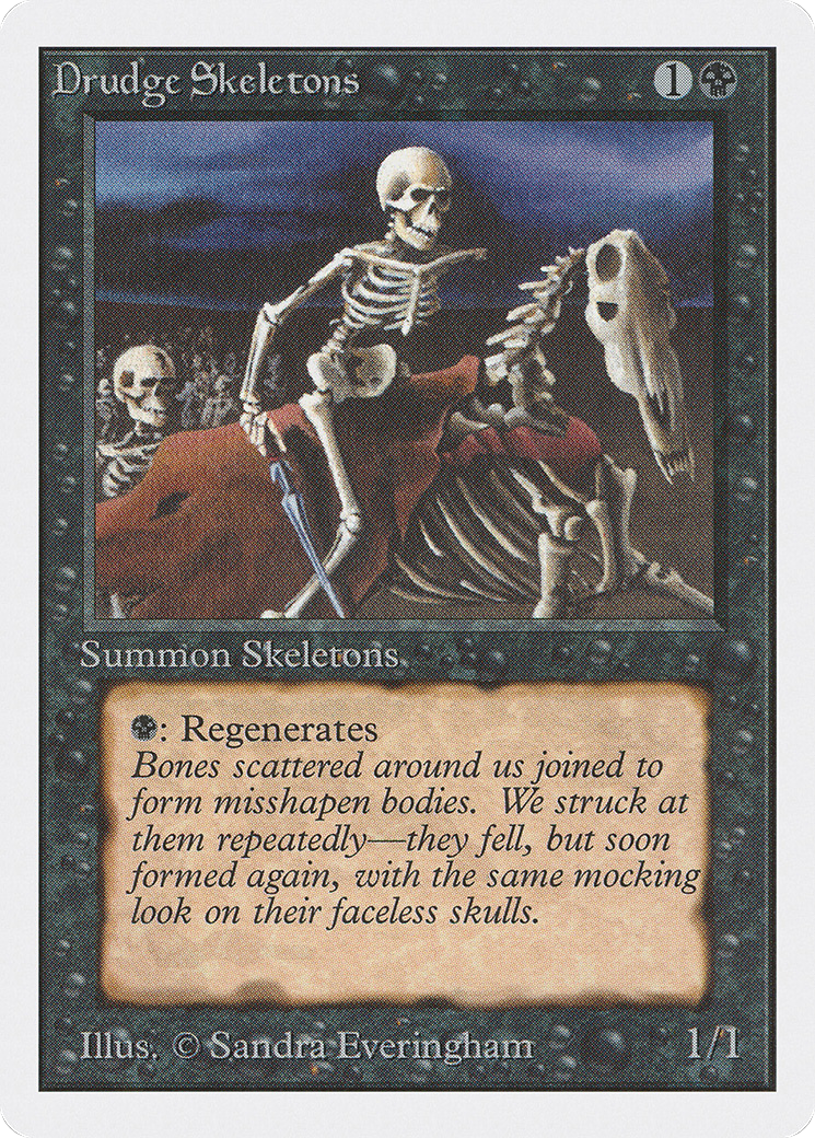 MAGIC: THE GATHERING - Drudge Skeletons (2ED-107) - Unlimited Edition