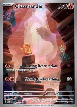 POKEMON TCG - Charmander 168/165 SV Scarlet & Violet 151 - Illustration Rare