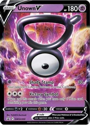 POKEMON TCG - Unown V SWSH300 SWSH Sword & Shield Promo Cards - Promo