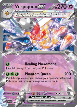 POKEMON TCG - Vespiquen ex 096/197 SV03 Obsidian Flames - Double Rare