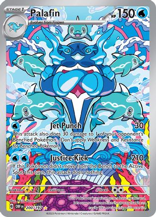 POKEMON TCG - Palafin 200/197 SV03 Obsidian Flames - Illustration Rare