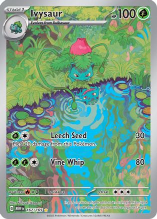 POKEMON TCG - Ivysaur 167/165 SV Scarlet & Violet 151 - Illustration Rare