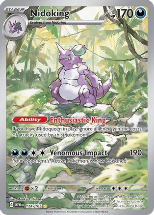 POKEMON TCG - Nidoking 174/165 SV Scarlet & Violet 151 - Illustration Rare