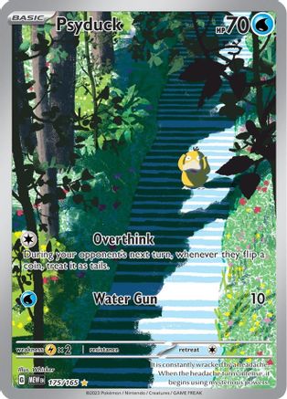 POKEMON TCG - Psyduck 175/165 SV Scarlet & Violet 151 - Illustration Rare