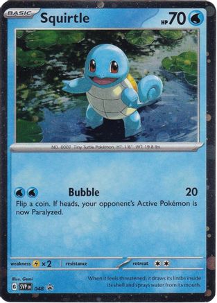 POKEMON TCG - Squirtle 048 SV Scarlet & Violet Promo Cards - Promo