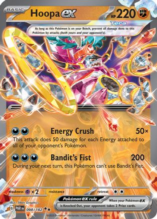 POKEMON TCG - Hoopa ex 098/182 SV04 Paradox Rift - Double Rare
