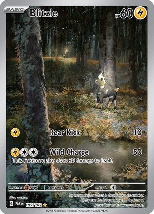 POKEMON TCG - Blitzle 195/182 SV04 Paradox Rift - Illustration Rare