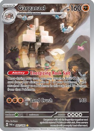 POKEMON TCG - Garganacl 202/182 SV04 Paradox Rift - Illustration Rare