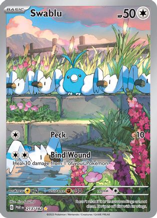POKEMON TCG - Swablu 213/182 SV04 Paradox Rift - Illustration Rare