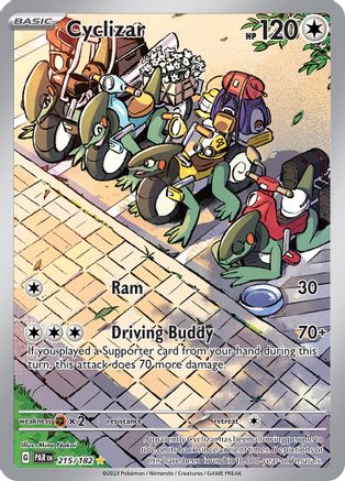 POKEMON TCG - Cyclizar 215/182 SV04 Paradox Rift - Illustration Rare