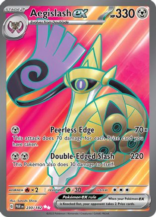 POKEMON TCG - Aegislash ex 230/182 SV04 Paradox Rift - Ultra Rare